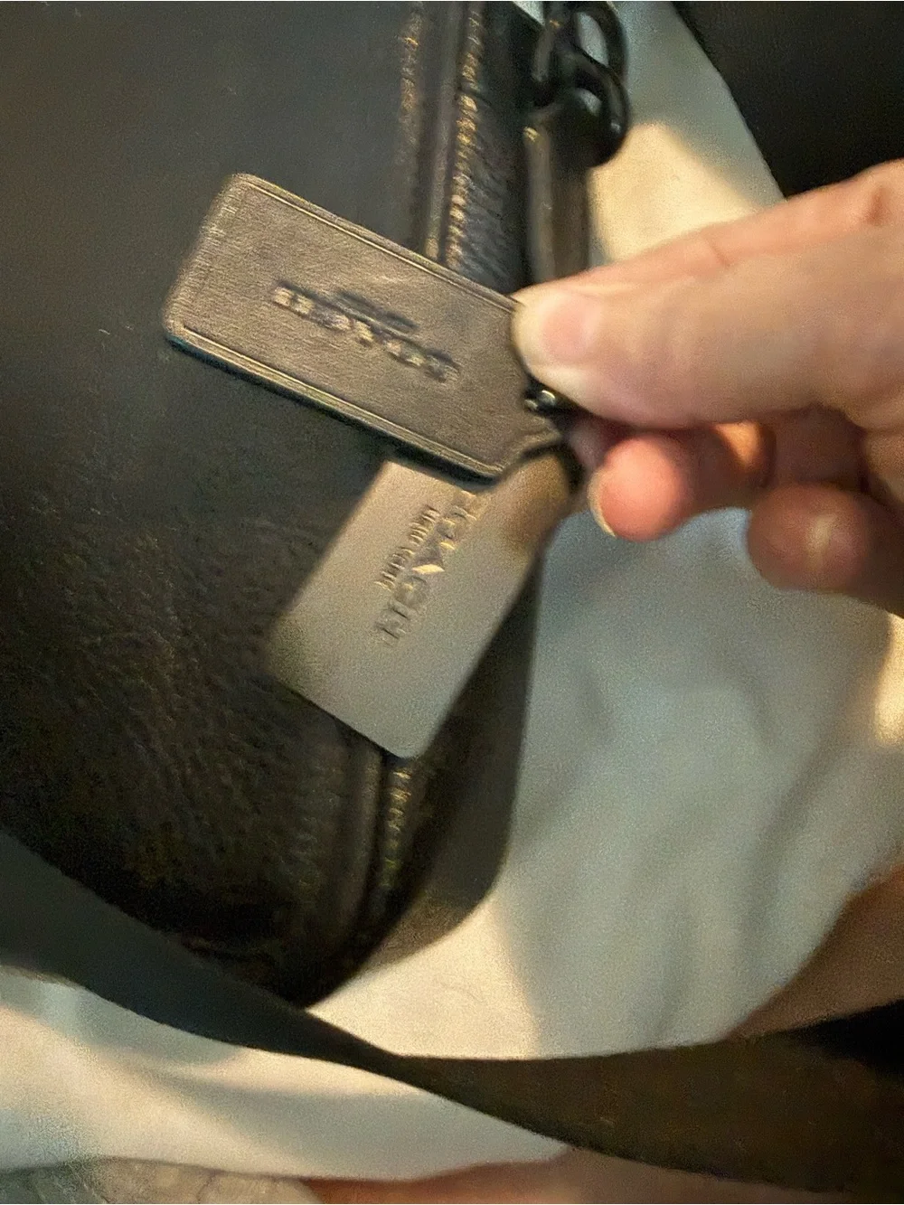 Coach Sullivan Crossbody CP178 Black Pebble Leather Bag